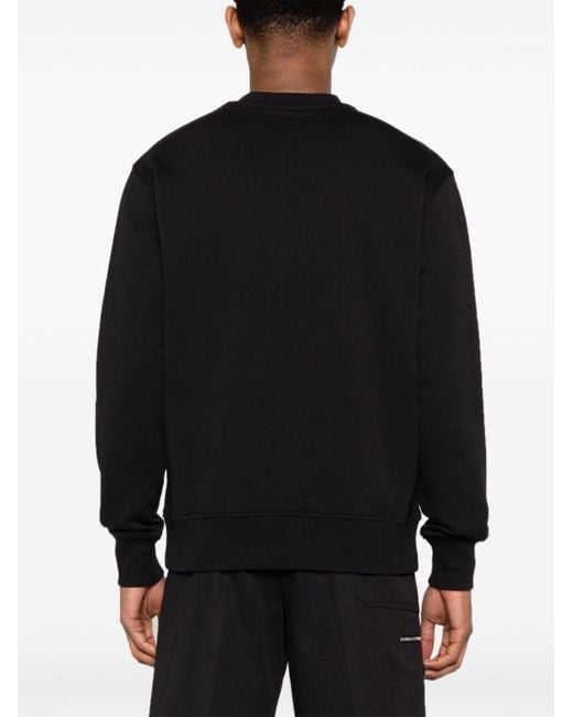 Versace Black Cotton Sweatshirt for men
