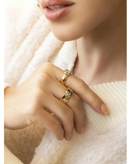 Nimo With Love Metallic 18K Chubby Diamond Ing
