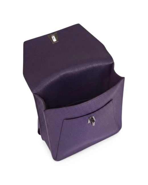 Borsa Messenger Anouk Piccola di Akris in Purple
