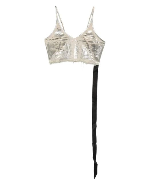 Rick Owens フレイド トップ White
