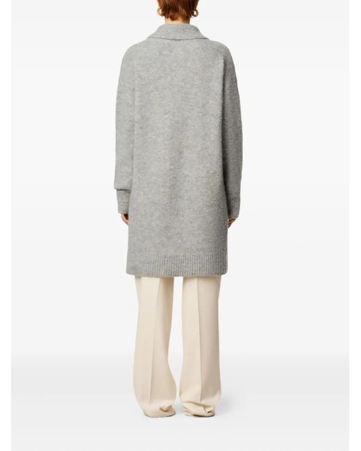 AMI Gray Ami Polo Dress