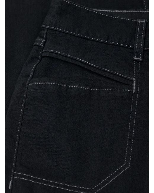 Closed Black Mira-X Contrast-Stitch Jeans