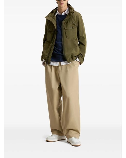 Woolrich Green Nylon Poly Hooded Jacket for men
