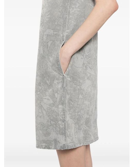 JNBY コットン Aラインドレス Gray