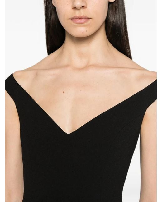 Arcina Ori Black Ellery Off-Shoulder Dress