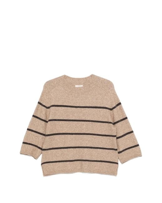 Yerse Natural Gestreifter Pullover