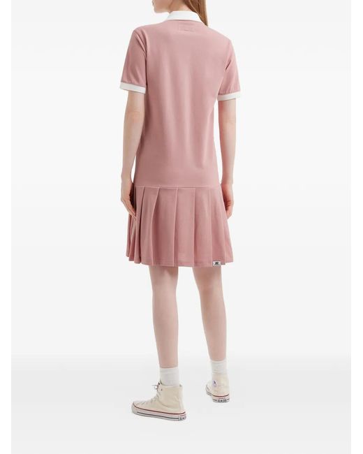 Chocoolate Pink Pleated Detail Dress