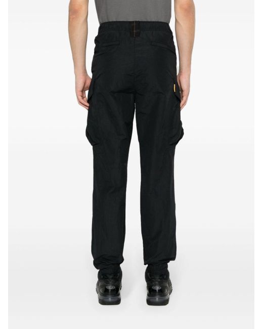 Parajumpers Black Edmund Shell Tapered Trousers for men