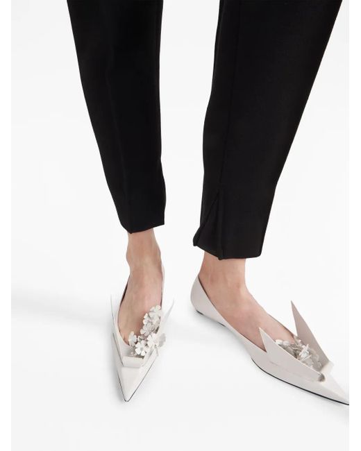 Prada High Waist Broek in het Black