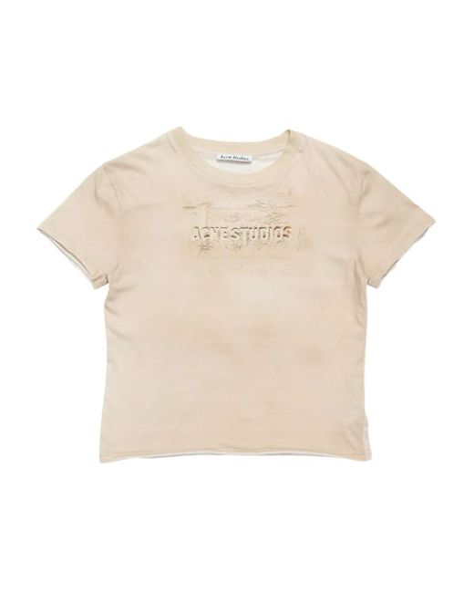 Acne Natural Organic-Cotton T-Shirt