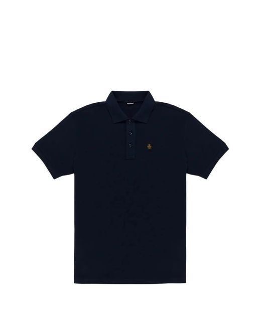 Refrigiwear Blue Kurt Logo-Patch Polo Shirt for men