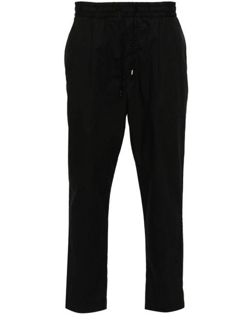 Pantaloni affusolati con placca logo di Jacob Cohen in Black da Uomo
