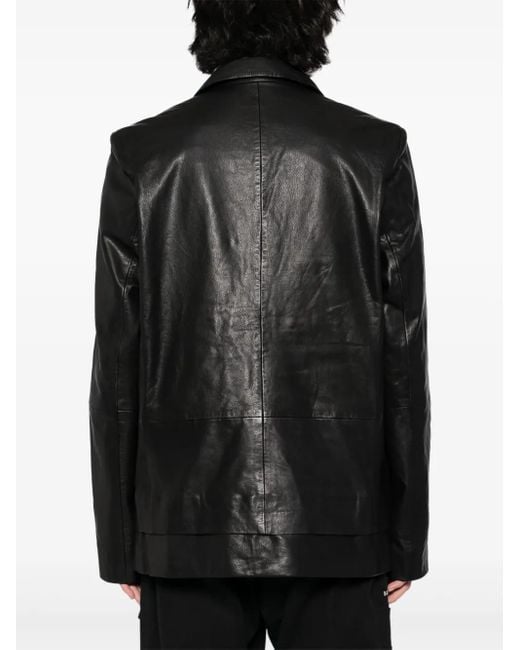 FREI-MUT Black Jaba Leather Jacket for men
