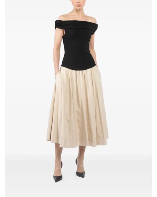 Jonathan Simkhai Black Adaline Midi Dress