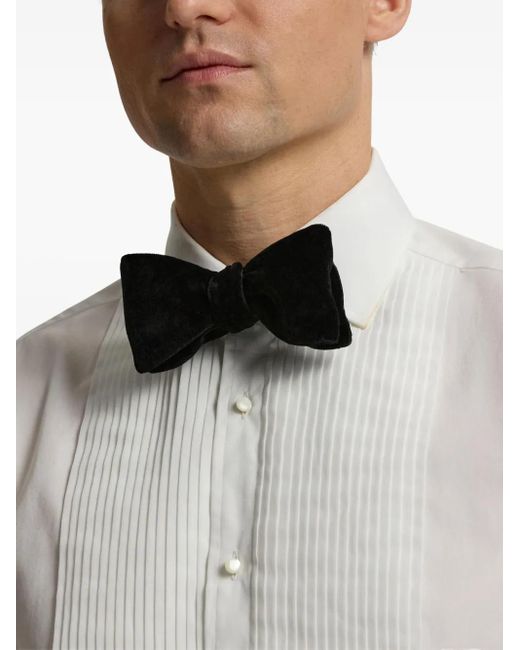 Ralph Lauren Black Cotton Bow Tie for men