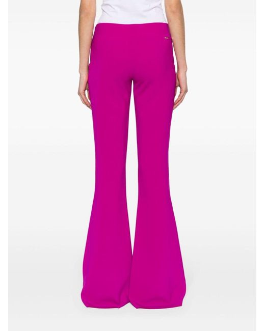 DSquared² Pink Ausgestellte Skinny-Hose mit hohem Bund