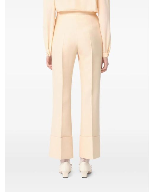 Valentino Garavani Natural Crepe Couture Trousers