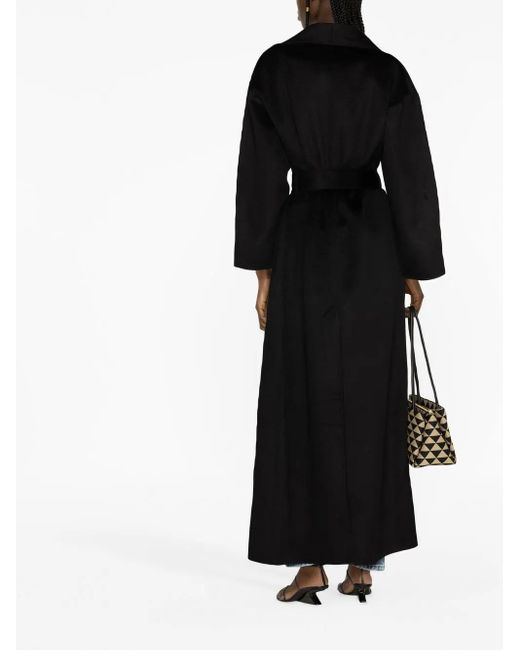 TOVE Black Jore Belted-Waist Coat
