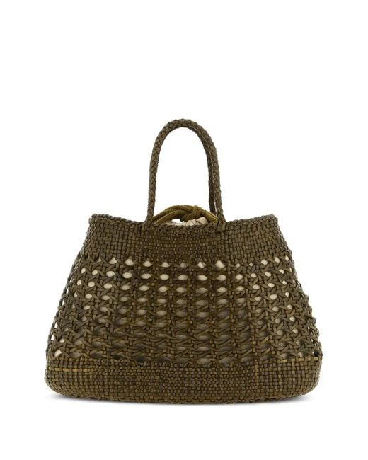 Borsa Tote Santa Cano di Dragon Diffusion in Green
