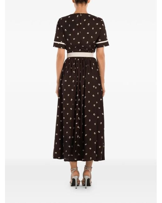 POST MERIDIEM White Midi Pleated Dress