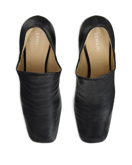 Lemaire Black Square-Toe Pumps