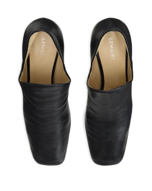 Lemaire Black Square-Toe Pumps