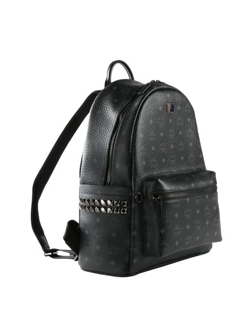 MCM Black Medium Stark Backpack