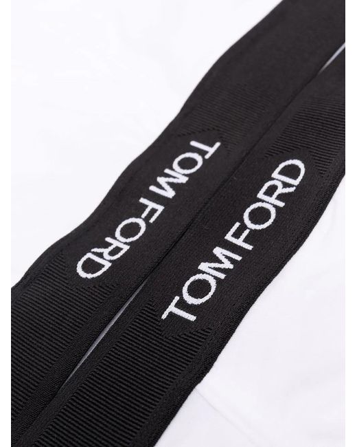 Tom Ford Black Logo-Waistband Briefs for men