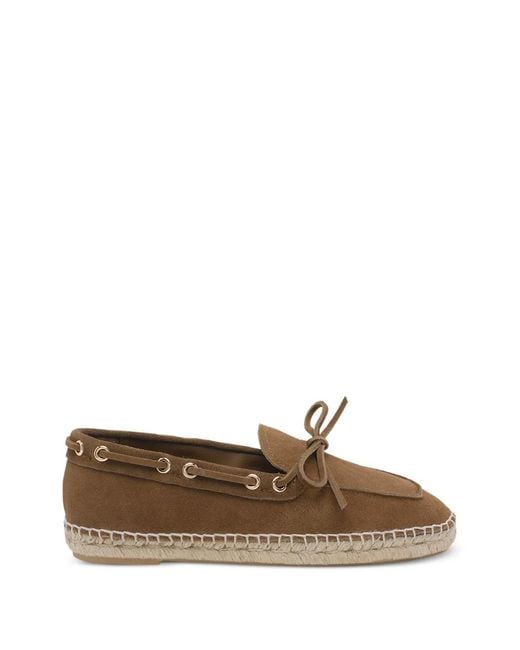 Palomitas By Paloma Barcelo' Brown Laces Round Toe Loafers