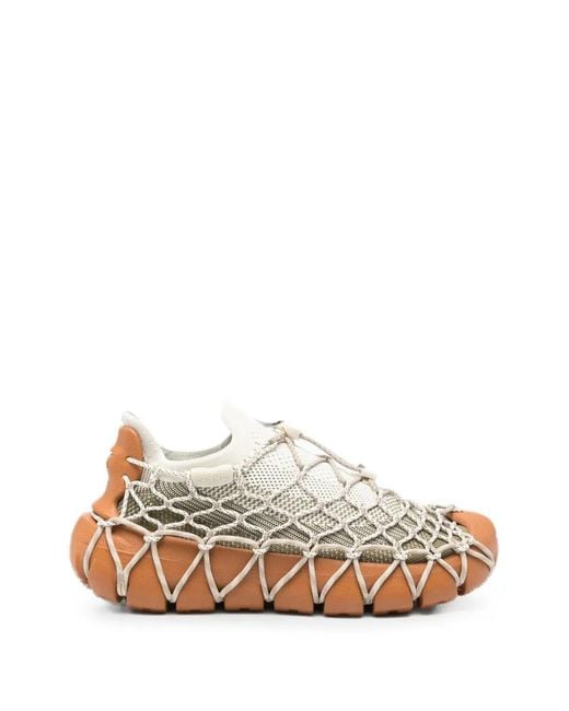 Keen White Netting Toggle-Fastening Sneakers