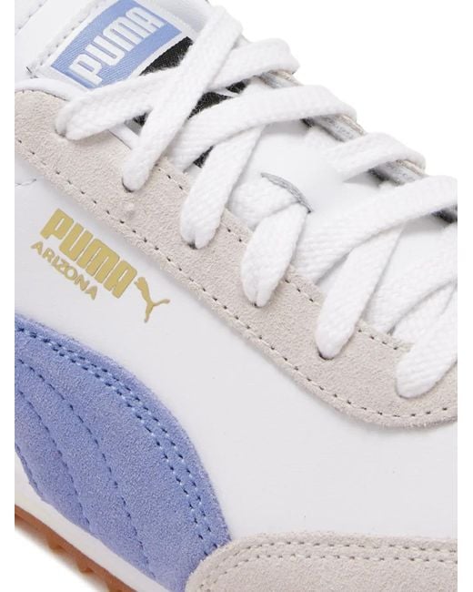 PUMA White Arizona Retro Sneakers