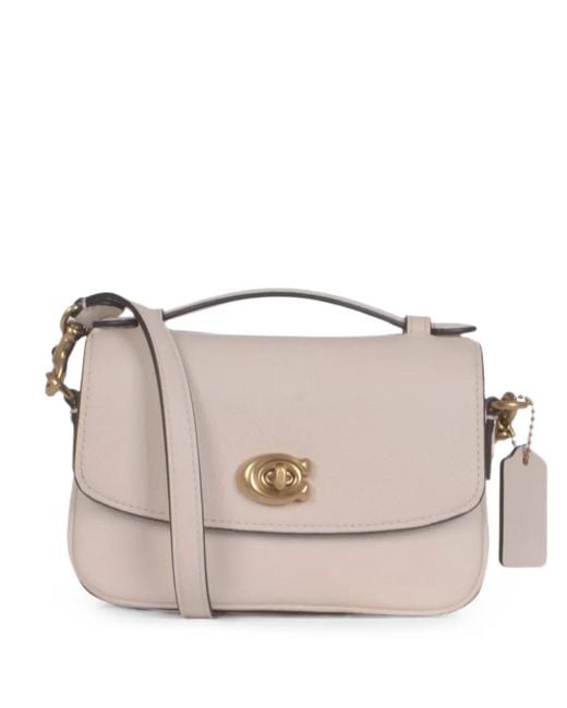 COACH Pink 17 Cassie Logo-Plaque Crossbody Bag