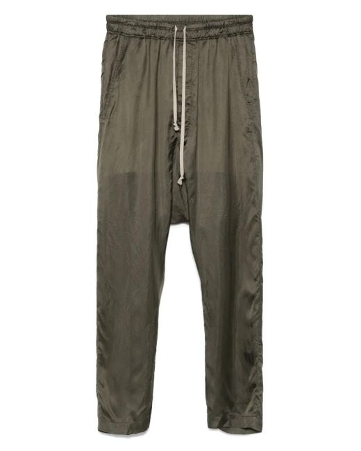Pantalon En Soie À Lien De Resserrage Rick Owens pour homme en coloris Green
