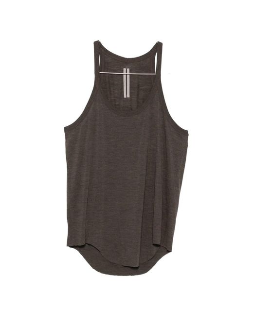 Rick Owens Brown Scoop-Neck Racerback Tank Top for men
