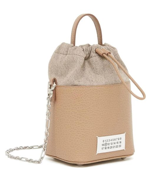 Maison Margiela 5Ac Kleine Bucket-Tas in het Natural voor heren