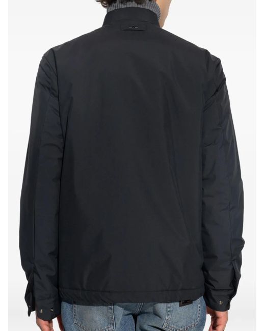 Paul & Shark Blue Buttoned Panelled Jacket for men