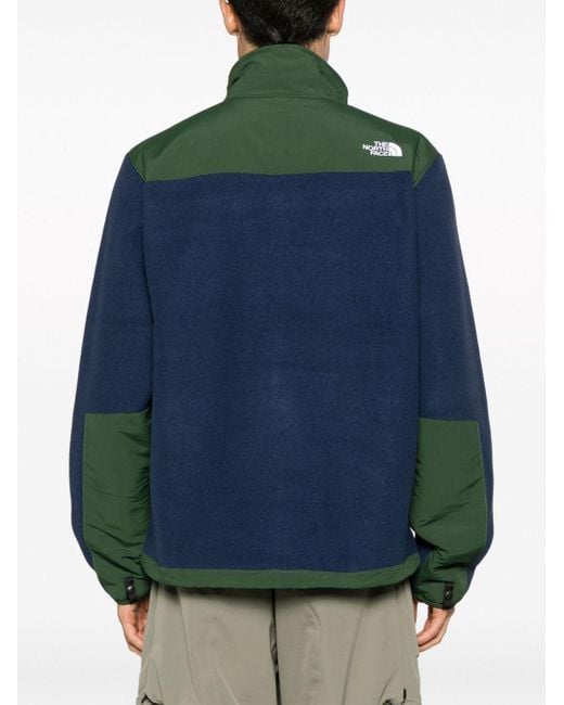 The North Face Green Denali Logo-print Panelled Jacket for men