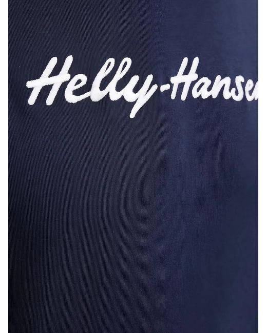 Helly Hansen Blue Logo Hooded Sweater for men