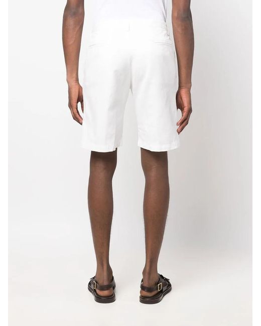 Massimo Alba White Knee-Length Shorts for men