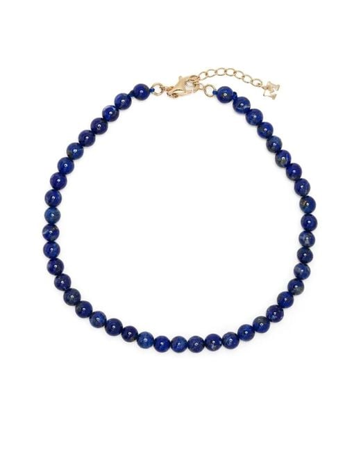 Pulsera con cuentas de lapislázuli Mateo de hombre de color Black