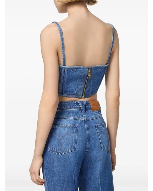 Versace Blue Top