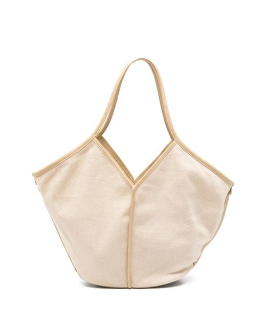 Hereu Natural Calella Panelled Tote Bag