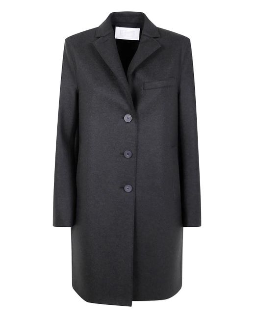 Harris Wharf London ボタンコート Black