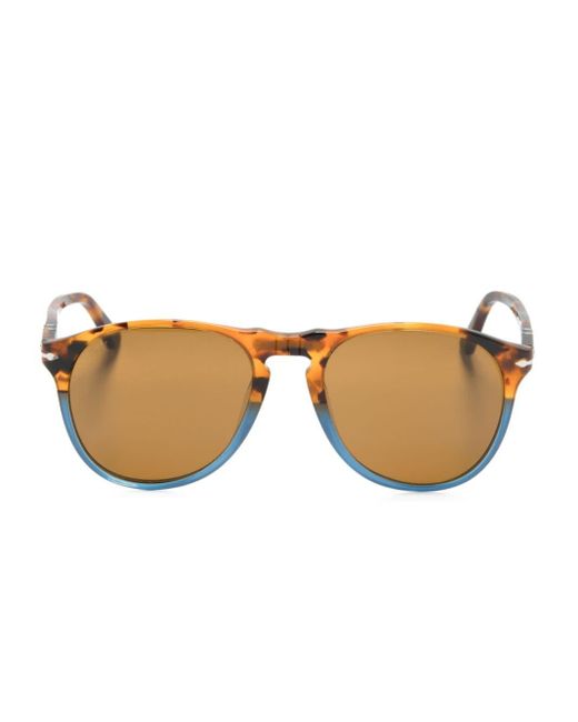 Persol Natural Po9649s Pilot-frame Sunglasses