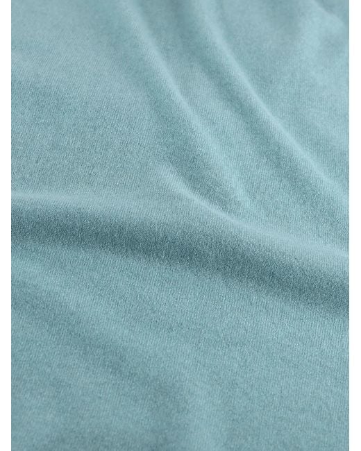 Loro Piana Blue Sergio Ribbed Crew-Neck Sweater for men