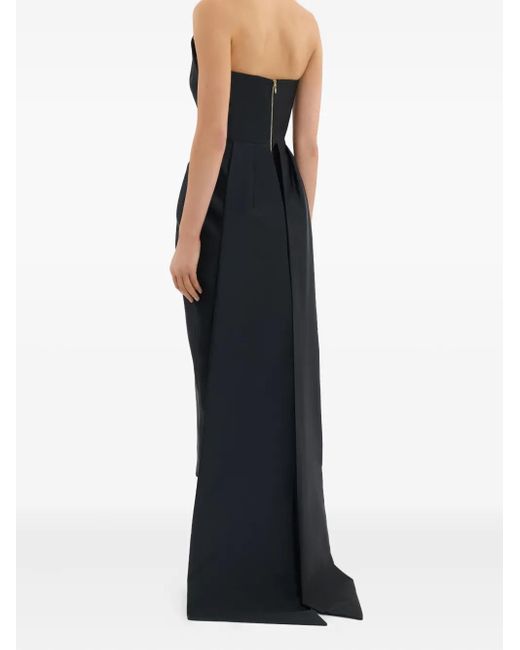 Rebecca Vallance Black Tindra Strapless Midi Dress