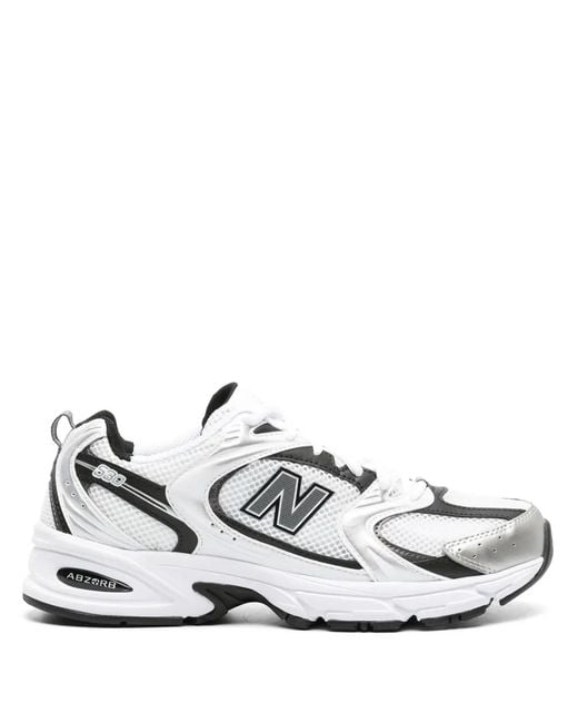 New Balance White 530 Low-Top Sneakers for men