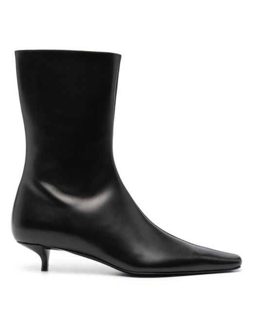 The Row Black Shrimpton 50mm Leather Boots