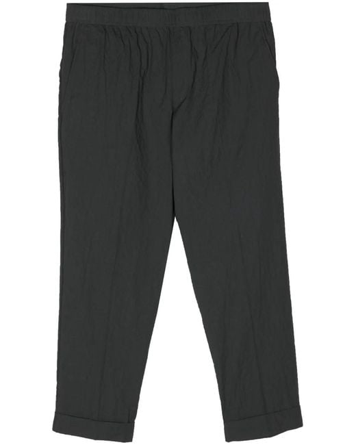 Neil Barrett Gray Elasticated-Waist Slim-Cut Trousers for men