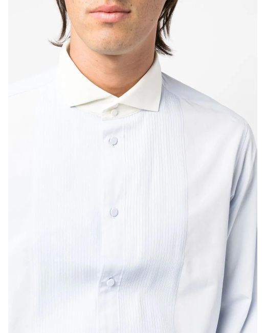 Gucci White Cotton Poplin Shirt for men
